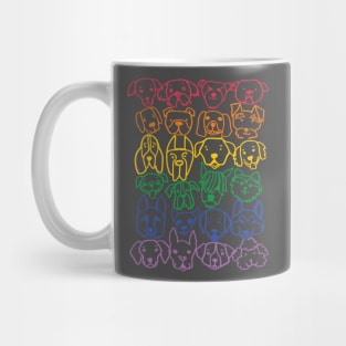 Rainbow Dogs Mug